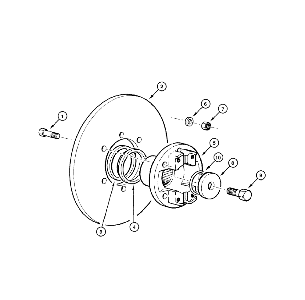 Схема запчастей Case 865 DHP - (7-006) - TRANSMISSION BRAKE DISC ASSEMBLY (07) - BRAKES