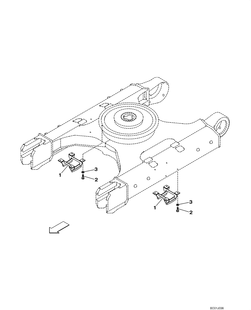 Схема запчастей Case CX290 - (05-02) - GUARD, TRANSMISSION (11) - TRACKS/STEERING