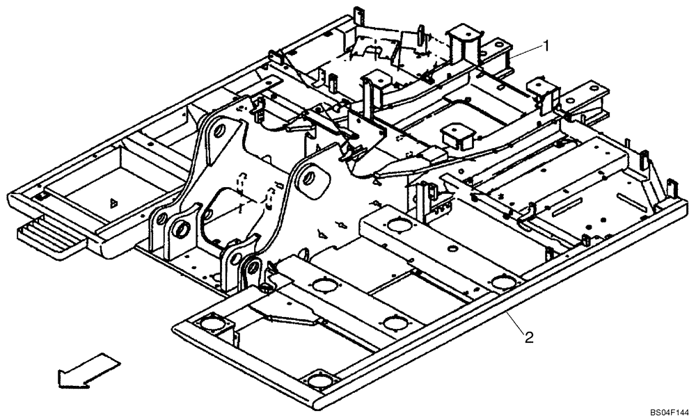 Схема запчастей Case CX160 - (09-02) - TURNTABLE (09) - CHASSIS/ATTACHMENTS