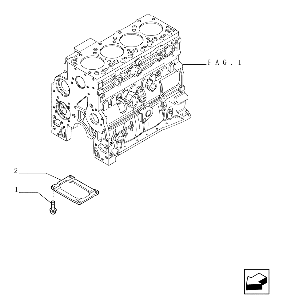 Схема запчастей Case TX842 - (0.04.0[02]) - CRANKCASE (10) - ENGINE