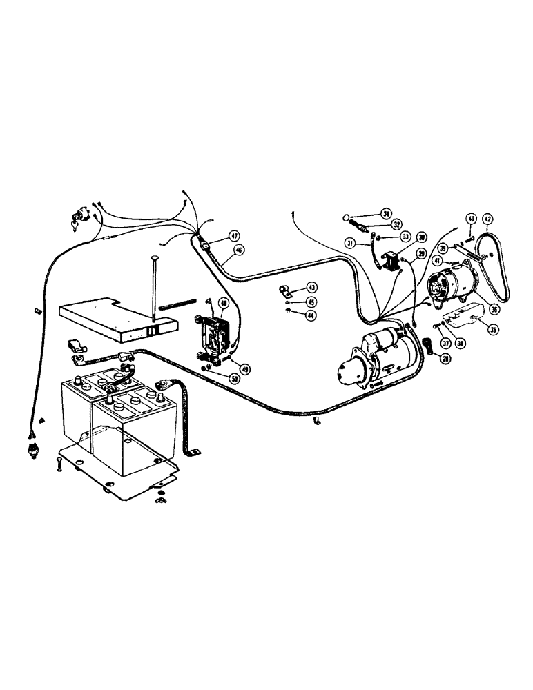 Схема запчастей Case 430CK - (055E) - ELECTRICAL SYSTEM, (188) DIESEL ENGINE 