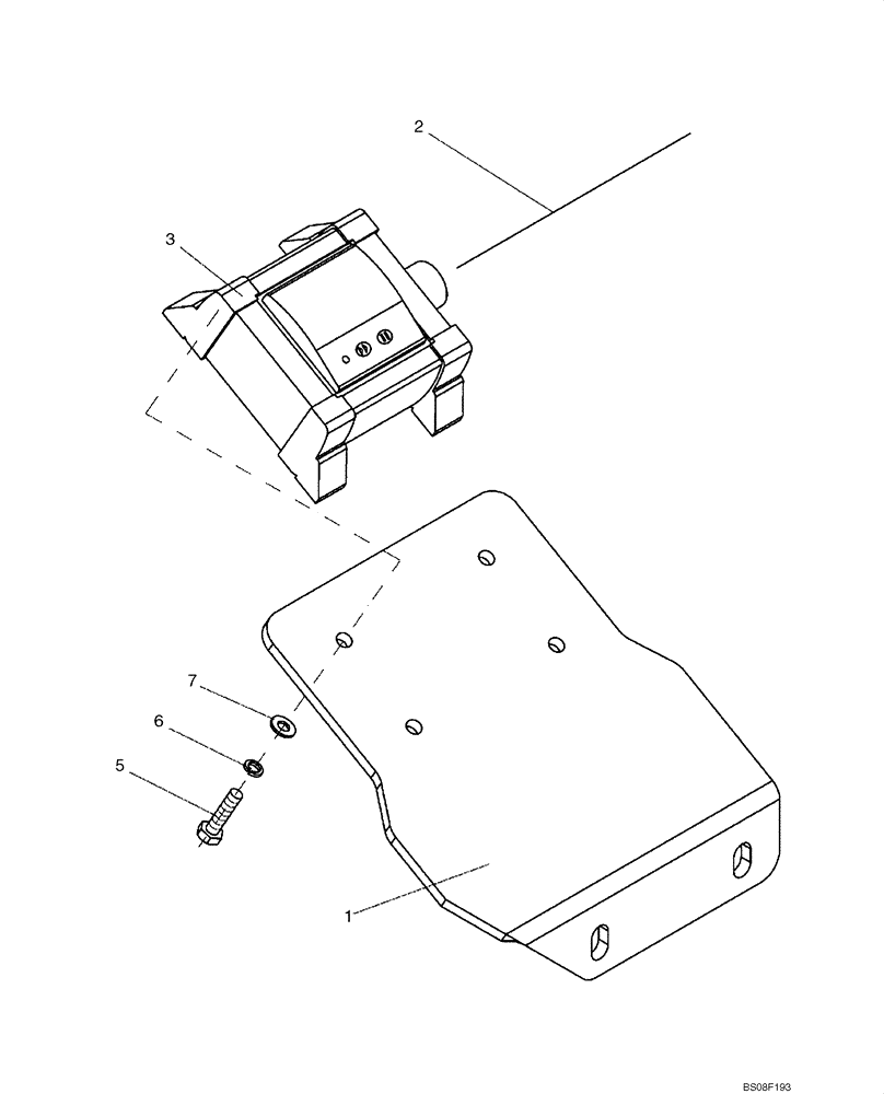 Схема запчастей Case SV212 - (55.640.01) - PRINTER INSTALLATION (ACE) (55) - ELECTRICAL SYSTEMS