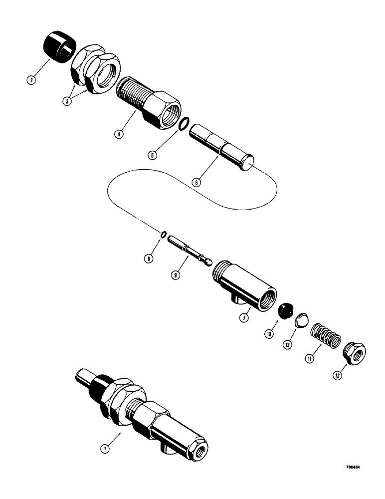 Схема запчастей Case 780 - (268) - BRAKE SYSTEM, BRAKE CONTROL VALVE (07) - BRAKES