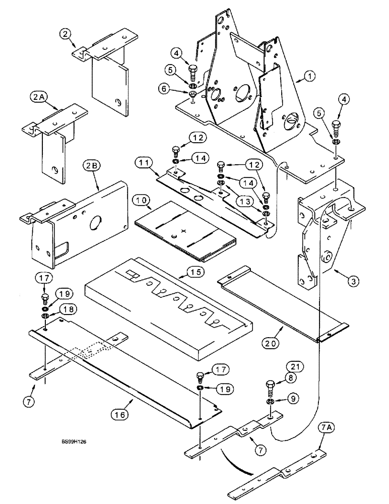 Схема запчастей Case 590SL - (9-33) - BACKHOE CONTROL TOWER SUPPORT AND SEALS (09) - CHASSIS/ATTACHMENTS