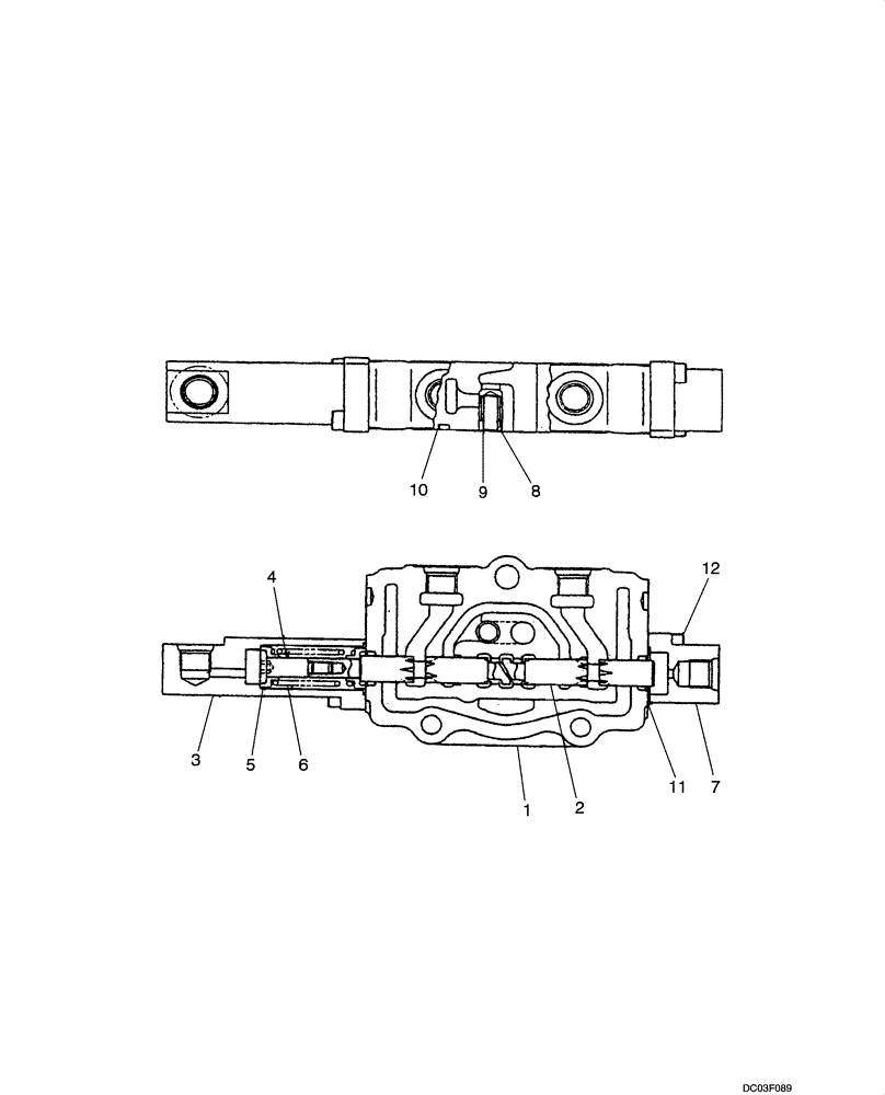 Схема запчастей Case CX14 - (08-30[00]) - VALVE ASSY - SWING (08) - HYDRAULICS