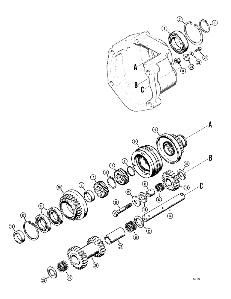 Схема запчастей Case 380CK - (086) - TRANSMISSION, SHUTTLE ASSEMBLY (06) - POWER TRAIN