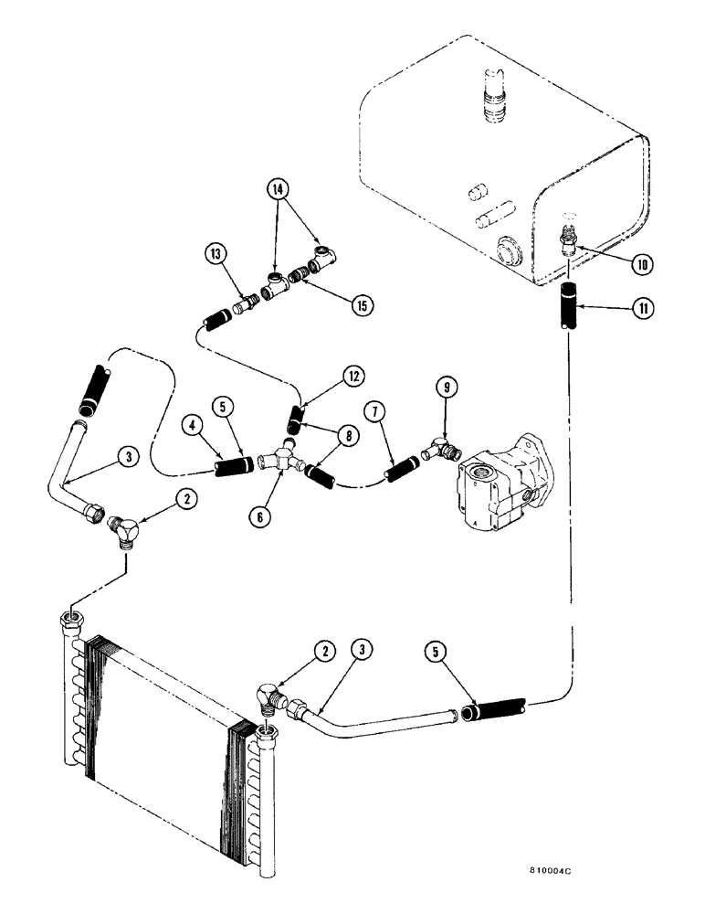 Схема запчастей Case FH4 - (1-48) - OIL COOLER HYDRAULIC SYSTEM (35) - HYDRAULIC SYSTEMS