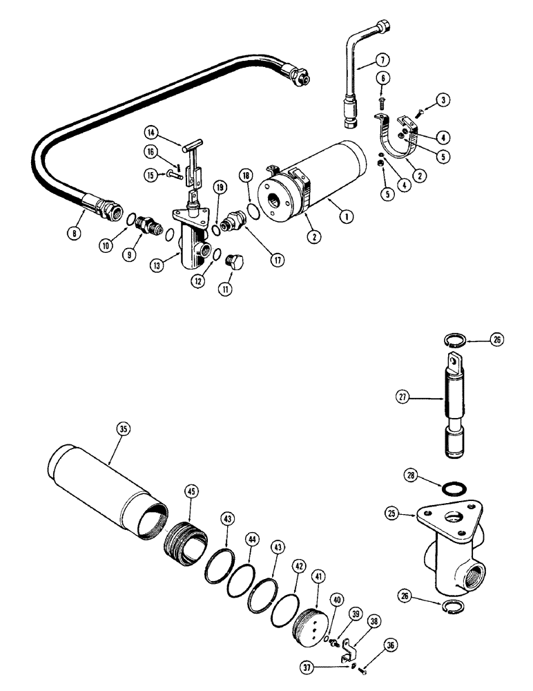 Схема запчастей Case W12 - (188) - ACCUMULATOR ATTACHMENT (08) - HYDRAULICS