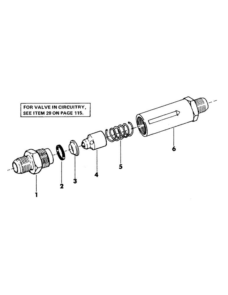 Схема запчастей Case 35YC - (147) - CHECK VALVE, (USED IN TRACK DRIVE MOTOR DRAIN CIRCUIT) (07) - HYDRAULIC SYSTEM