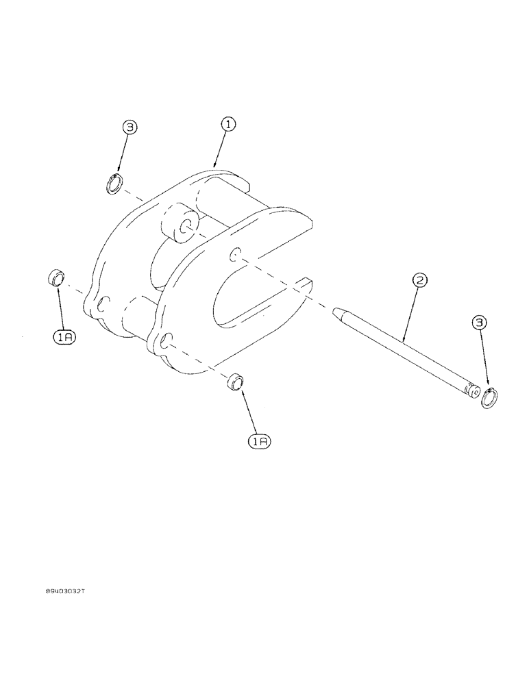 Схема запчастей Case 580SK - (9-070) - CONCRETE BREAKER FORK (09) - CHASSIS/ATTACHMENTS