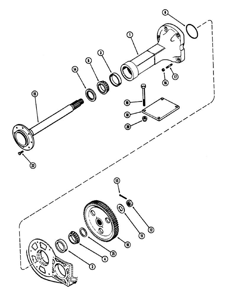 Схема запчастей Case 680CK - (078) - REAR AXLE (27) - REAR AXLE SYSTEM