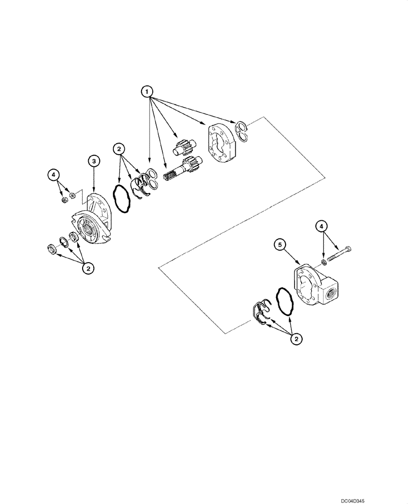 Схема запчастей Case 865 - (08.31[00]) - ENGINE COOLING - FAN HYDRAULIC PUMP (08) - HYDRAULICS