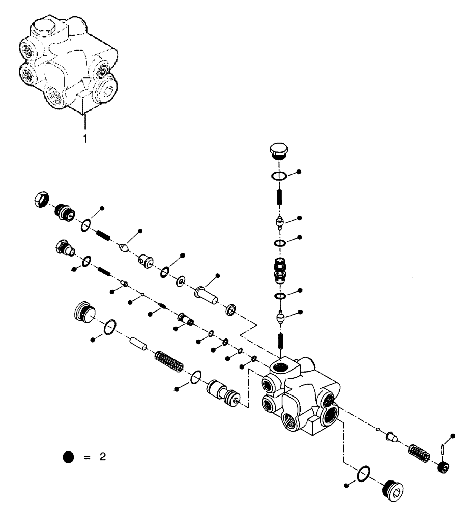 Схема запчастей Case 325 - (3.400A[11]) - BRAKE SYSTEM - VALVE (09) - Implement / Hydraulics / Frame / Brakes