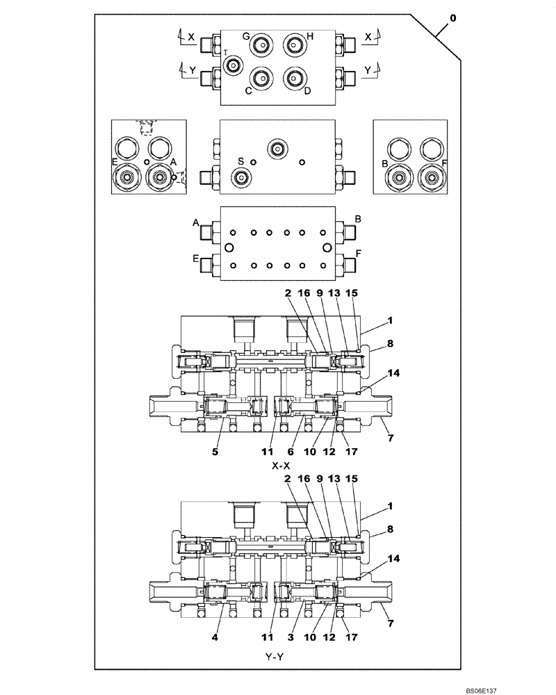 Схема запчастей Case CX800 - (08-257-00[01]) - CUSHION VALVE - PILOT (08) - HYDRAULICS