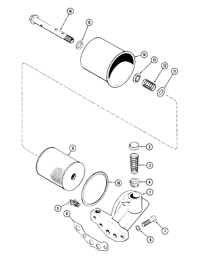 Схема запчастей Case 680CK - (052) - OIL FILTER, (251) SPARK IGNITION ENGINE (10) - ENGINE