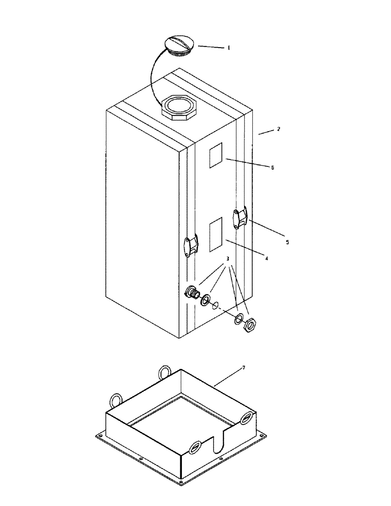 Схема запчастей Case 1500TX - (9-032) - WATER PUMP ASSEMBLY 