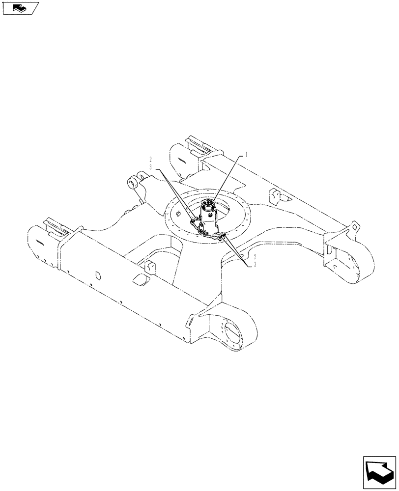 Схема запчастей Case CX55BMSR - (02-004[01]) - SWIVEL JOINT ASSY (39) - FRAMES AND BALLASTING