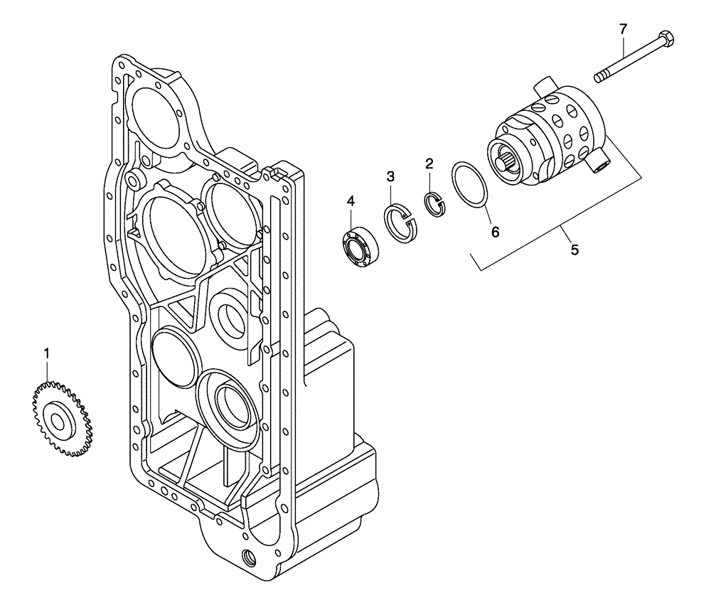 Схема запчастей Case 330 - (18A00010589[01]) - TRANSMISSION - STEERING PUMP CONTROL (03) - Converter / Transmission