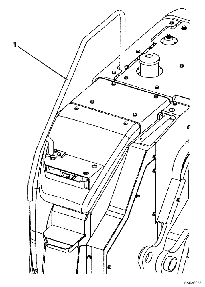 Схема запчастей Case CX135SR - (09-07) - HAND RAIL (09) - CHASSIS/ATTACHMENTS