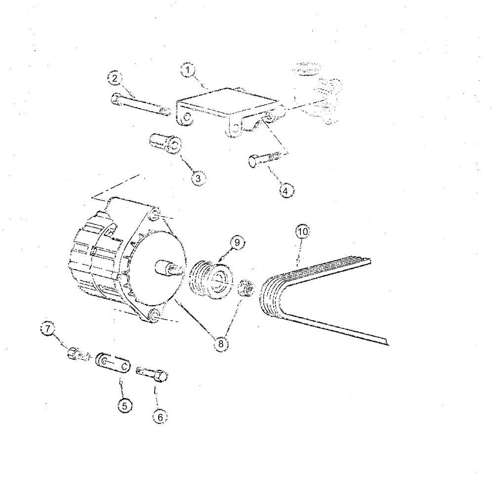 Схема запчастей Case 845 - (04.02[00]) - ALTERNATOR 45A - ASSEMBLY (04) - ELECTRICAL SYSTEMS