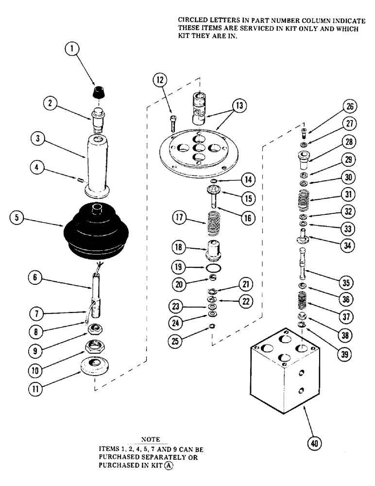 Схема запчастей Case 50 - (252) - MODULATOR HAND CONTROL VALVE, (USED ON UNITS W/ SN. 6279926-6280344)(SN.6279926 AND AFTER) (35) - HYDRAULIC SYSTEMS