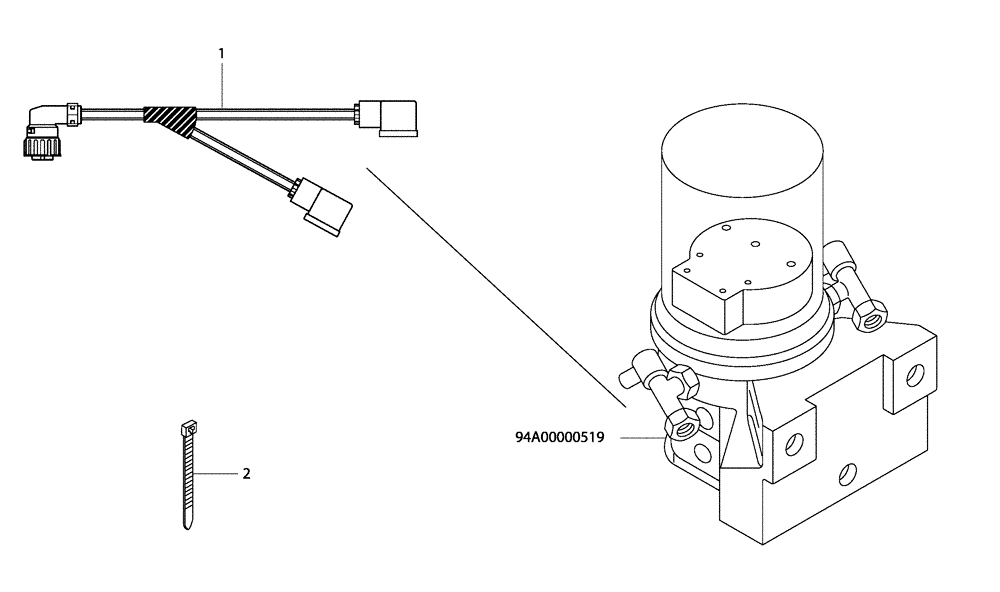 Схема запчастей Case 335 - (67A00001485[001]) - VARIOUS ELECTRICAL EQUIPMENTS (55) - ELECTRICAL SYSTEMS