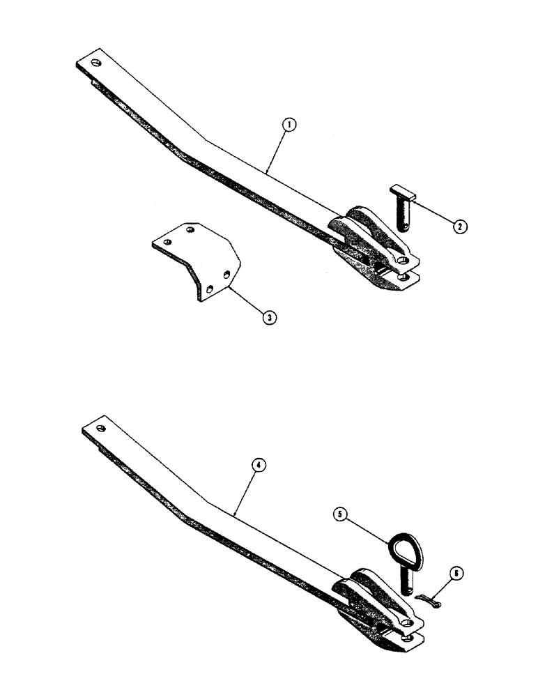 Схема запчастей Case 600 - (148) - DRAWBAR INSTALLATION (04) - UNDERCARRIAGE