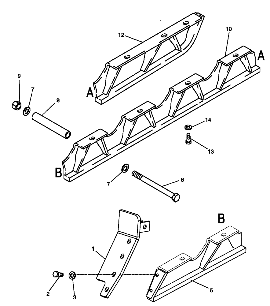 Схема запчастей Case 650L - (90.116.04) - TRACK GUARDS (90) - PLATFORM, CAB, BODYWORK AND DECALS