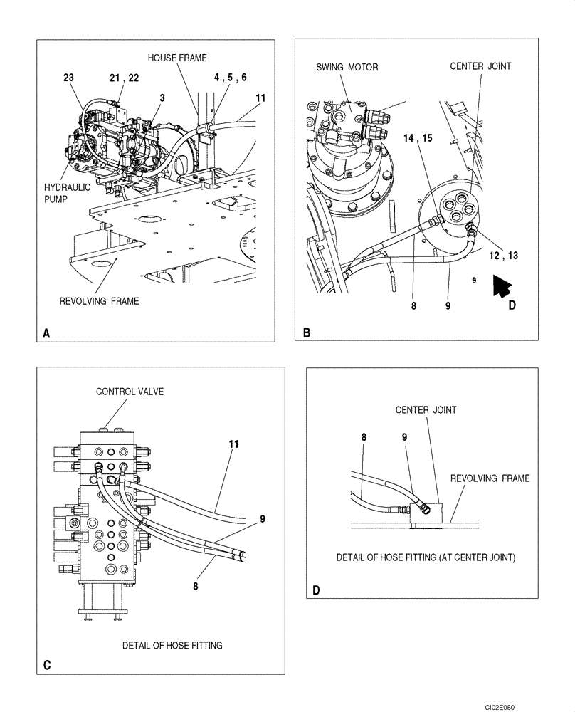 Схема запчастей Case CX135SR - (08-029) - HYDRAULICS - BLADE, DOZER (08) - HYDRAULICS