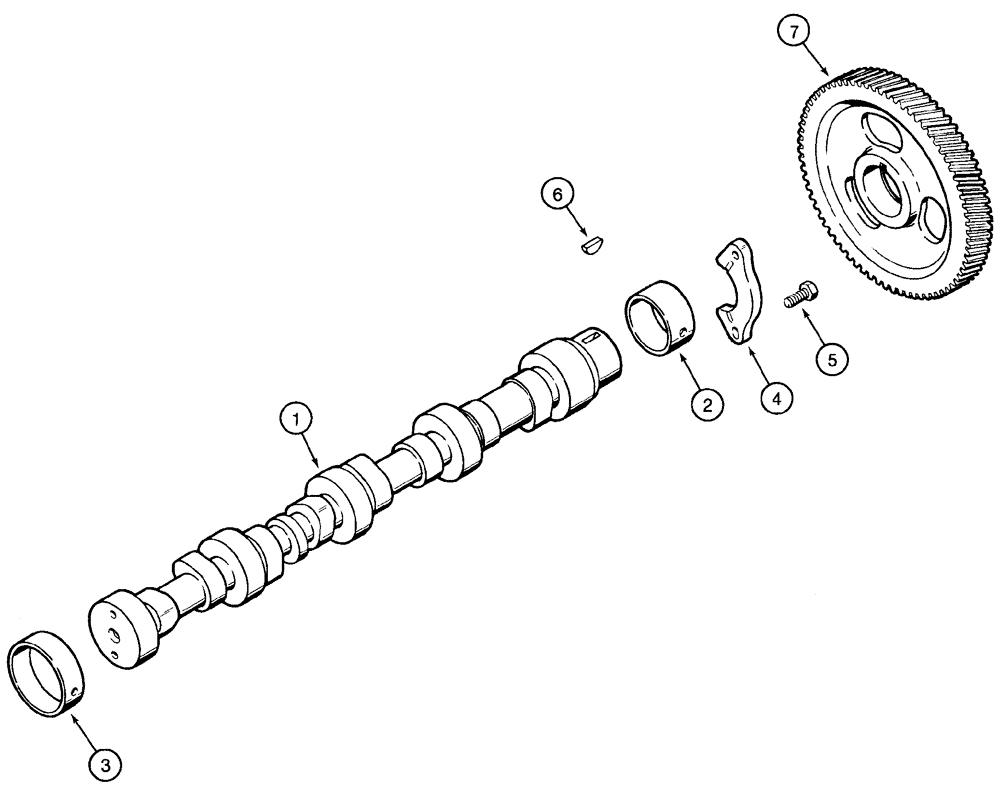 Схема запчастей Case 960 - (02-17) - CAMSHAFT (02) - ENGINE