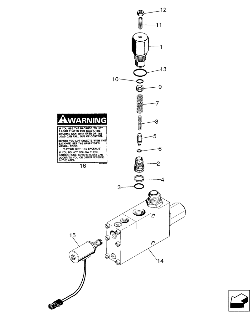 Схема запчастей Case 580SM - (35.726.24) - SOLENOID VALVE - BOOM LOCK (35) - HYDRAULIC SYSTEMS