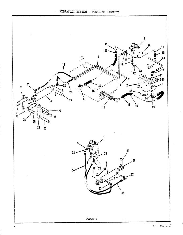 Схема запчастей Case DAVIS - (14) - HYDRAULIC SYSTEM, STEERING CIRCUIT 