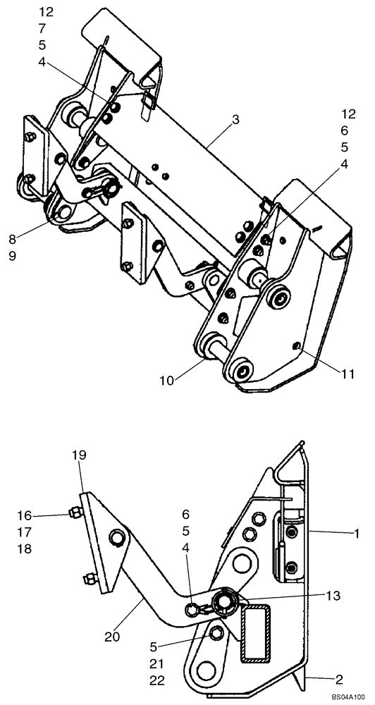 Схема запчастей Case 40XT - (09-04A) - COUPLER, HYDRAULIC (ITALIAN) (09) - CHASSIS