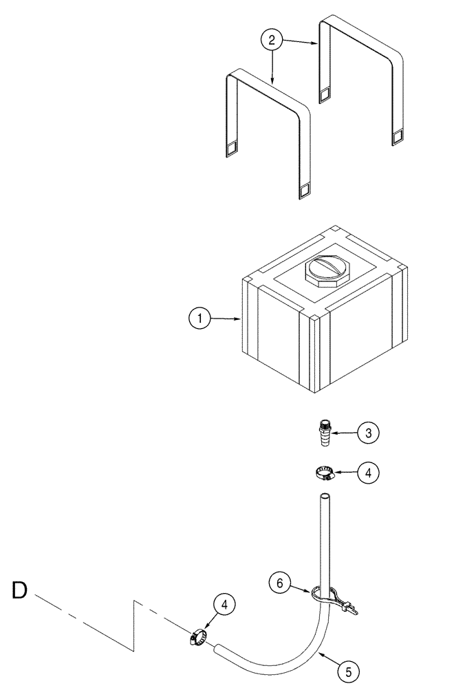 Схема запчастей Case BPG335 - (09-05) - BPG335 TANK, FRESH WATER 