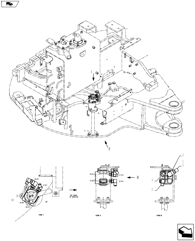 Схема запчастей Case CX55BMSR - (01-021[02]) - VALVE INSTALL (BHL MULTI) (35) - HYDRAULIC SYSTEMS