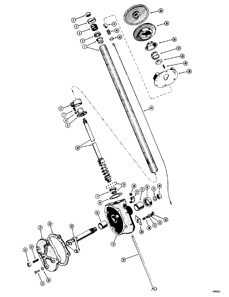 Схема запчастей Case W7 - (140) - STEERING GEAR (05) - STEERING