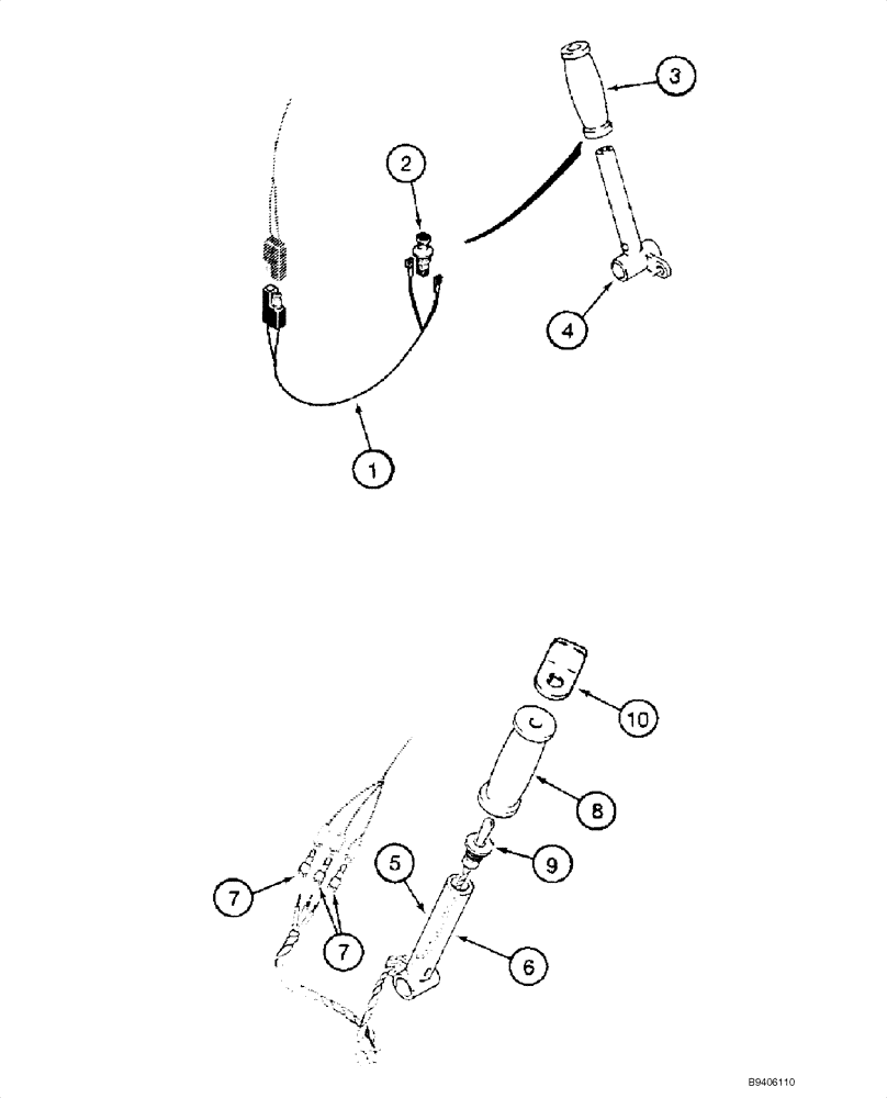 Схема запчастей Case 1845C - (08-25) - CONTROLS - HYDRAULIC, OPTIONAL HIGH FLOW (08) - HYDRAULICS