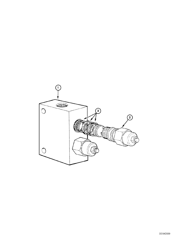 Схема запчастей Case 865 - (08.45[00]) - DISTRIBUTOR - BLADE SIDE SHIFT VALVE (08) - HYDRAULICS