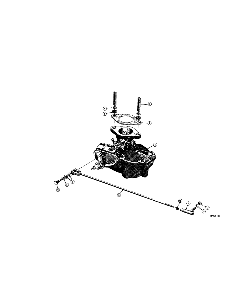 Схема запчастей Case 400 - (022[1]) - (USED ON ALL MODELS WITH A TORQUE CONVERTER) (02) - FUEL SYSTEM