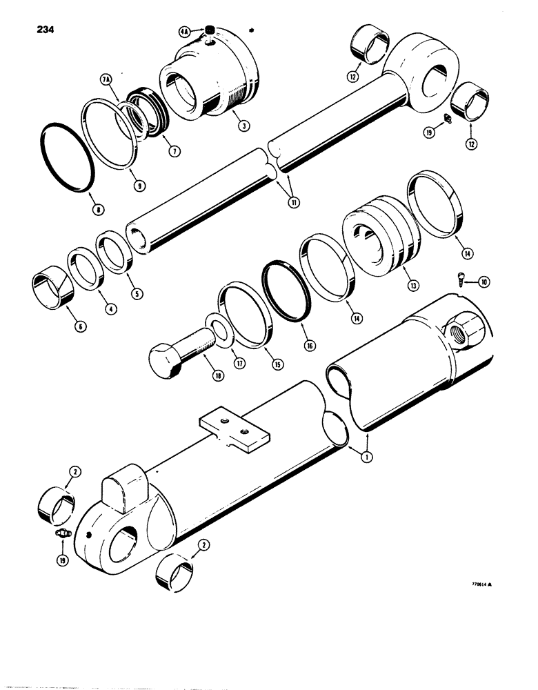 Схема запчастей Case 850B - (234) - G101212 AND G101213 LOADER LIFT CYLINDERS (07) - HYDRAULIC SYSTEM