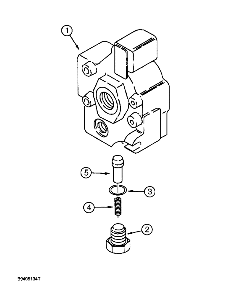 Схема запчастей Case 580SL - (8-094) - LOADER CONTROL VALVE, OUTLET SECTION (08) - HYDRAULICS