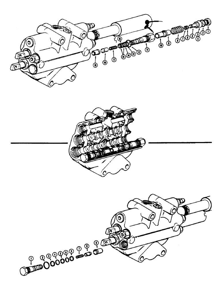 Схема запчастей Case 680CK - (186) - SECONDARY RELIEF VALVE, 2500 P.S.I. AND BELOW (35) - HYDRAULIC SYSTEMS