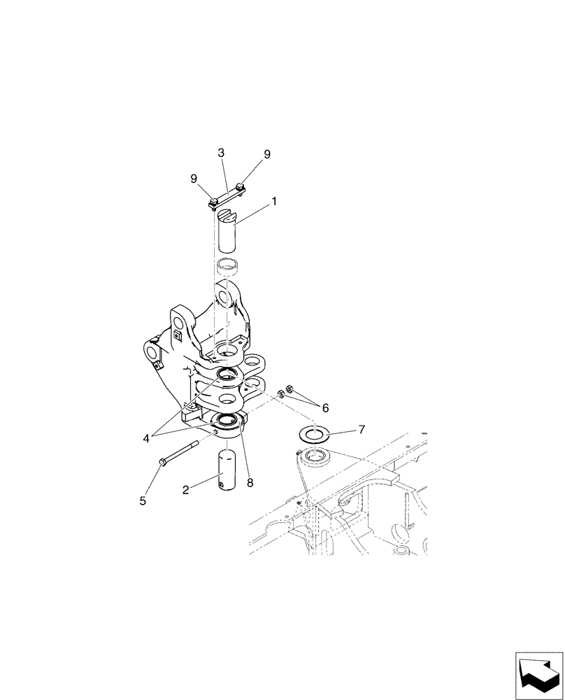 Схема запчастей Case CX17B - (01-006) - BRACKET INSTAL, SWING (84) - BOOMS, DIPPERS & BUCKETS