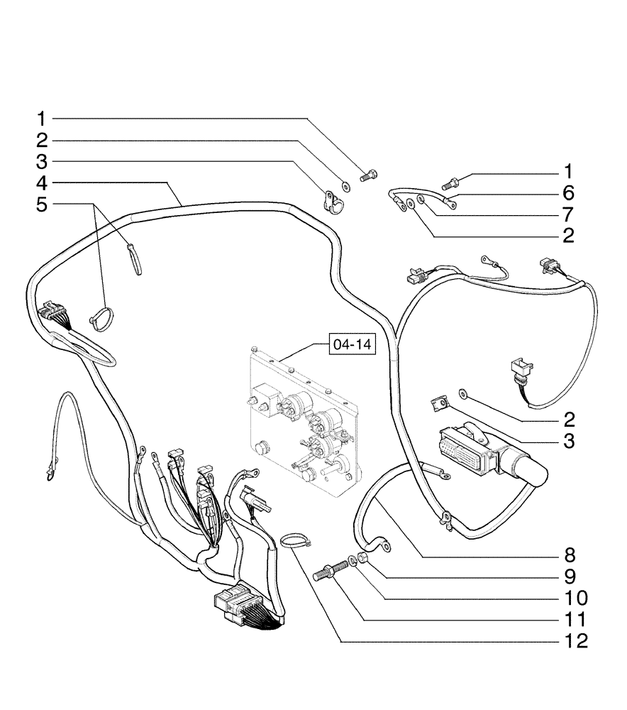 Схема запчастей Case 865B AWD - (04-12[01]) - ELECTRICAL SYSTEM, FPT ENGINE (04) - ELECTRICAL SYSTEMS