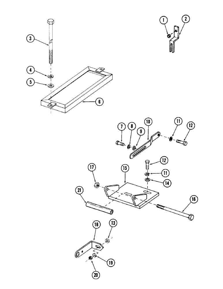 Схема запчастей Case 980 - (046) - ELECTRICAL SYSTEM MOUNTING PARTS (06) - ELECTRICAL SYSTEMS