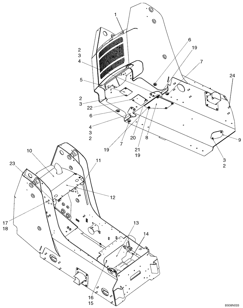 Схема запчастей Case 450CT - (09-13) - CHASSIS (450CT) (09) - CHASSIS