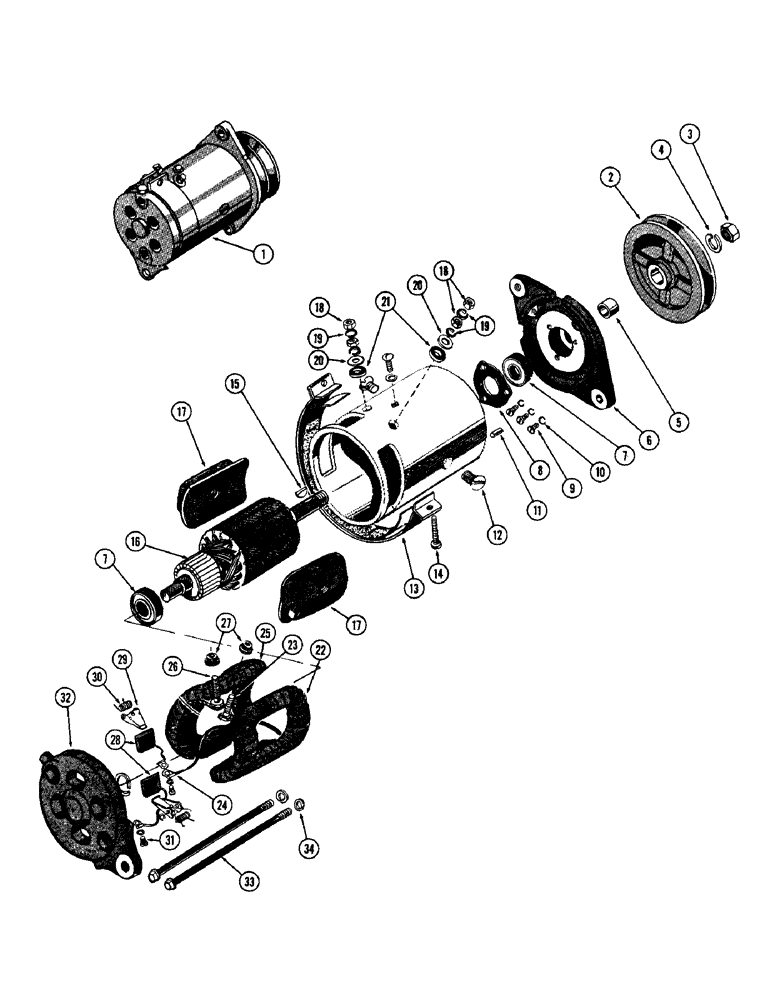 Схема запчастей Case W12 - (062) - GENERATOR (04) - ELECTRICAL SYSTEMS