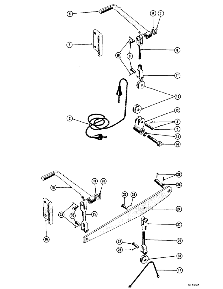 Схема запчастей Case 1000 - (130) - PARKING BRAKE, SHOE BRAKES (05) - UPPERSTRUCTURE CHASSIS