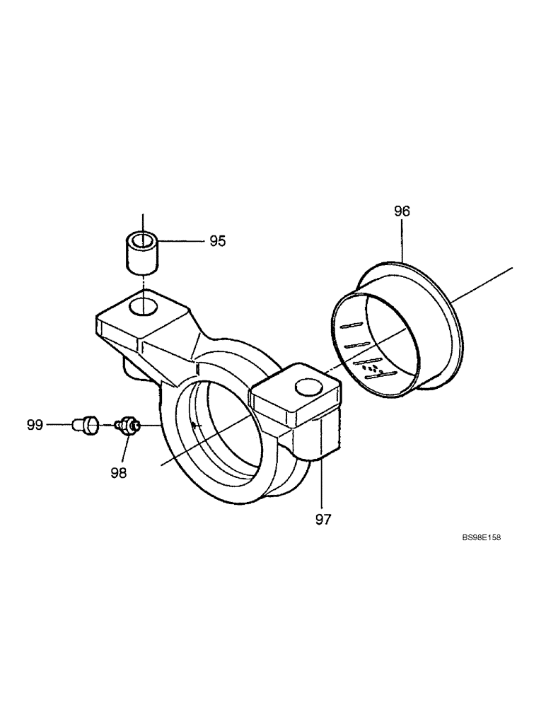 Схема запчастей Case 686GXR - (6-18) - FRONT AND REAR AXLE, TRUNNION (06) - POWER TRAIN