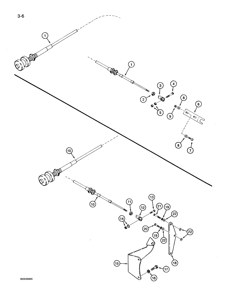 Схема запчастей Case 360 - (3-06) - THROTTLE CONTROL AND LINKAGE - DEUTZ DIESEL ENGINE MODELS (03) - FUEL SYSTEM